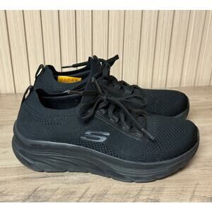 Skechers Women’s D’Lux Walker Ozema Soft Toe Shoes Black Size 7.5